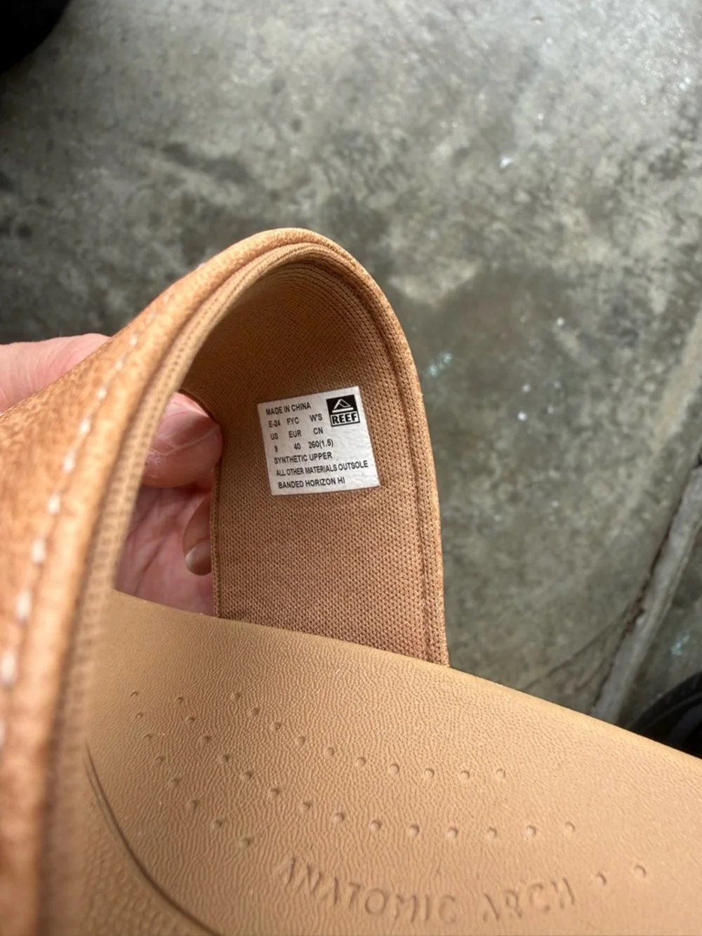 Reef Double-Strap Slide Sandals in Tan Brown - Picture 2 of 8